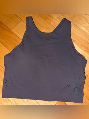 Athleta Purple Perforated Crop Tank
